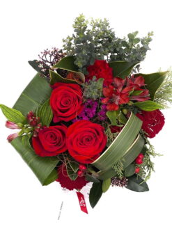Hatbox red ramo de flores