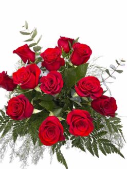 Ramo de 12 rosas rojas