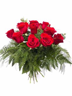 Ramo de 12 rosas rojas
