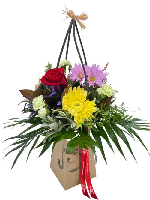 ramo de flores variadas en bag